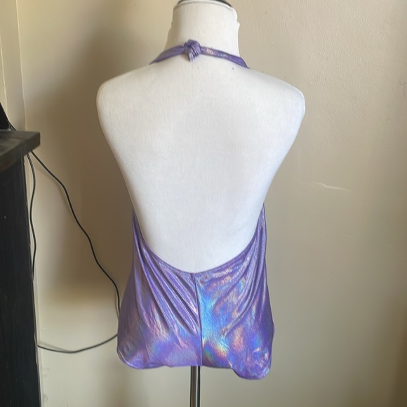 Lavender halter top shorts - Picture 2 of 2